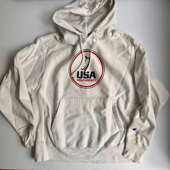 CHAMPION USA FIELD HOCKEY HOOD "REVERSE WEAVE" SWEATSHIRT - Picture 1 of 6